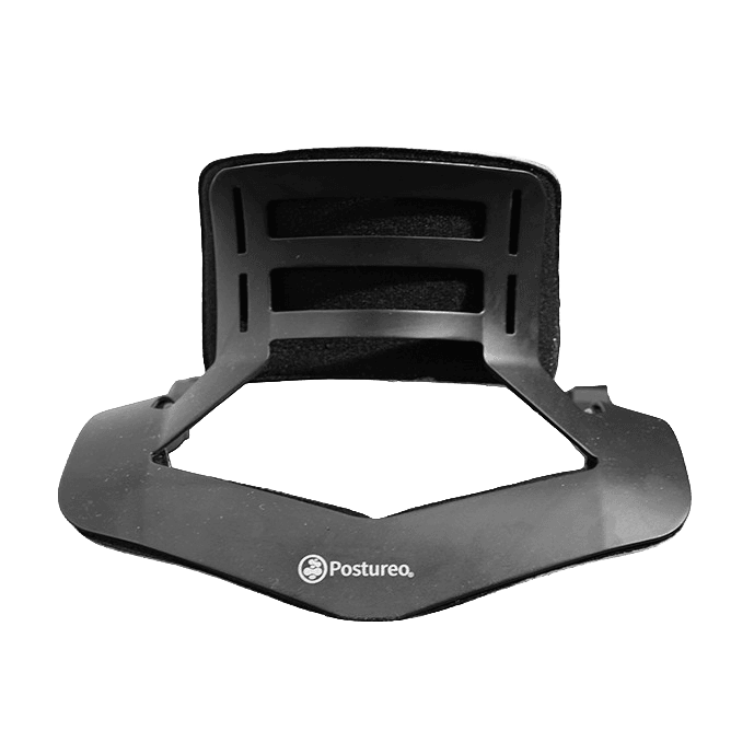 Vue frontale du support cervical Colette