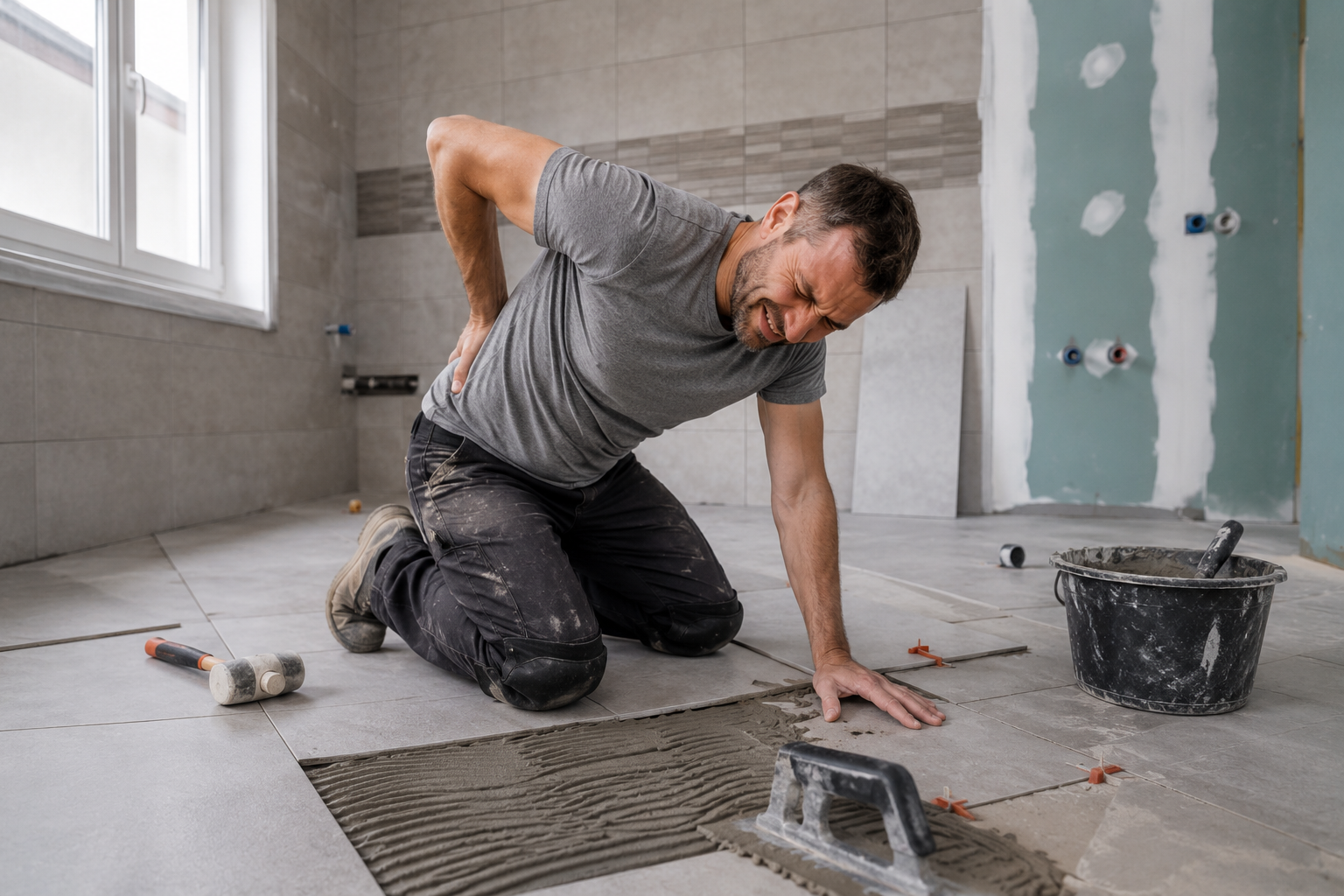 Travail répétitif sur chantier